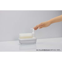 オーエ スマートホーム ディスペンサー スポンジホルダー付 ブラック 51317 3個（直送品）