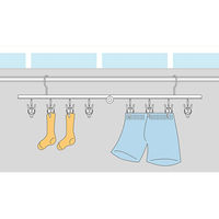 オーエ 洗濯 物干しハンガー ベランダ用目隠しジャンボハンガー 87330 3個