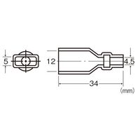 エスコ 4.5mm [自動車用]絶縁スリーブ EA538RA-71 1セット(400個:100個×4袋)（直送品）