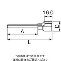 エスコ 1/2”DR/12x100mm [INHEX]ビットソケット EA618KV-12 1セット(4個)（直送品）