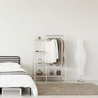 アイリスオーヤマ スタイルハンガー2WAYタイプ プレミアム ボード1枚+ラック付き PI-B3 ホワイト 1台