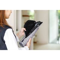 山崎産業 SUSUカサケース抗菌L ストライプ BK 4903180191352 1箱（1個入）（直送品）