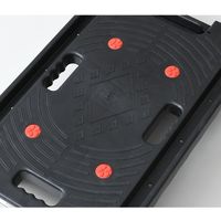 YAMAZEN 静運フラット台車 ブレーキ付き YSF-6040B(BK) 1台