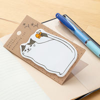 学研ステイフル アニマル付箋(ネコ) AM03408 5個