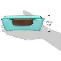 小森樹脂 弁当箱 ドームランチボックス500(ルクール) ブルー 658768 1セット(3個)（直送品）