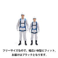 【墜落制止用器具】谷沢製作所　墜落制止用器具　　伸縮式ランヤード1丁掛けセット　ブラック　ST＃573A-SK　1セット