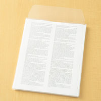 キングジム ユーズナブル クリアーホルダー封筒タイプマチ付き 10枚パック A4タテ型 シート厚0.18mm 乳白 785US10ニユ 3パック