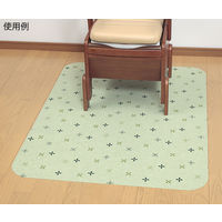 サンコー ポータブルトイレマット (大判/グリーン) KJ-20 1枚 62-8593-24（直送品）