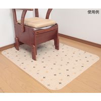 サンコー ポータブルトイレマット (大判/ベージュ) KJ-21 1枚 62-8593-25（直送品）