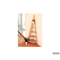 ハヤノ産業 コーナーラック5段 ホワイト 63-2827-32 1個（直送品）