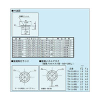 マックエイト スルーホールタップ(バラ100本入) TH-1.6-M3-B 1セット(100本) 63-3150-73（直送品）