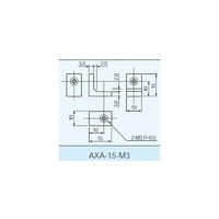 マックエイト プリント基板取付ブラケット M3用ネジ穴 L字型 (10個入り) AXA-15-M3 1袋(10個) 63-3121-19（直送品）
