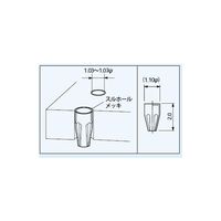 マックエイト 圧入型ソケットピン (100本入) PX-1 1袋(100本) 63-3120-14（直送品）