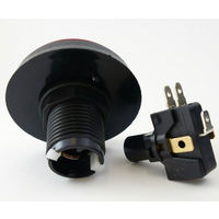 アズワン 押しボタンスイッチ(モーメンタリ)赤 BPS60-RD 1個 63-3152-79（直送品）