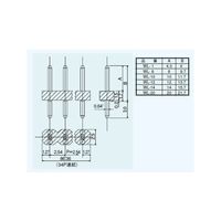 マックエイト ラッピング端子連結タイプ WLシリーズ(10本入) WL-1 1袋(10本) 63-3151-87（直送品）