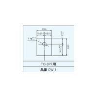 マックエイト 放熱シート 20×24mm(100枚入り) CW4 1袋(100枚) 63-3121-11（直送品）