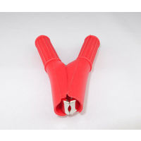 テイシン電機 ヒッポークリップ 赤 黄銅 定格30A はんだ付け C-632-1-R 1個 63-3115-73（直送品）