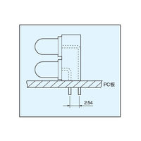 マックエイト LED用スペーサー 2段型(100個入) LW-1 1袋(100個) 63-3145-61（直送品）