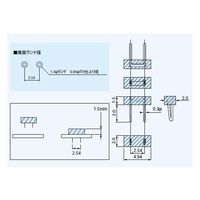 マックエイト プリント板用ジャンパー・ジャン太 ピッチ2.54mm 黒(100本入) XX-2クロ 1袋(100本) 63-3122-16（直送品）
