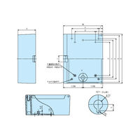 タカチ電機工業 OP型開閉プラスチックボックス OP180G 1個 63-3128-57（直送品）