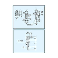 マックエイト 超小型パネルチェック用端子 黒(10個入) PN-6-1クロ 1袋(10個) 63-3122-23（直送品）