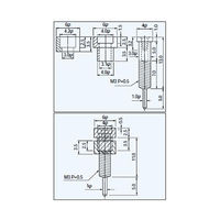 マックエイト 超小型パネルチェック用端子 ソケットタイプ(適合オスピンΦ0.8~1.0用)黒(10本入) PN-5-1クロ 1袋(10本)（直送品）