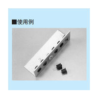 マックエイト パネル用 LED取付ブラケット(Φ5用) 黒(10個入) PQ-5-7クロ 1袋(10個) 63-3122-29（直送品）