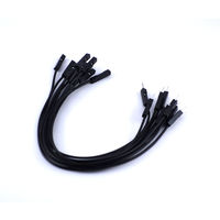 GB ブレッドボード・ジャンパーコード(オスーメス) 15cm 黒 10本入り GB-JPM-10P15-K 1本(2m)（直送品）