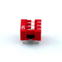 LINKMAN DIPスイッチ 3極 DS-03-V 1個 63-3106-43（直送品）