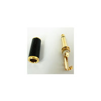 LINKMAN 6.3Φモノラルプラグ 黒 8Φ線 金メッキ AP6.3-4042BKFGG-Mono-8.5 1個 63-3109-10（直送品）