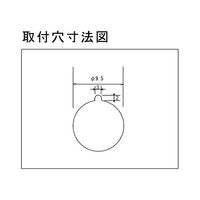 LINKMAN スピーカーターミナル 黒 9.5Φ穴 パネル用 BI-3810G/B 1個 63-3048-72（直送品）