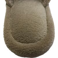 テンダイ マイクロファイバー外縫いスリッパ 紳士 ブラウン C119121 1セット(4足入)（直送品）