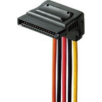 サンワサプライ シリアルATA電源分岐ケーブル 下L型 2分岐 20cm SATA15pin TK-PWSATA11-02 1個（直送品）