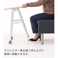 【アウトレット】【軒先渡し】アスプルンド キャスター付きソファテーブル 幅600×奥行400×高さ650mm ナチュラル 276465 1台（直送品）