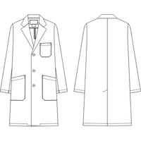 ナガイレーベン 女子シングル診察衣 ホワイト L SE-3555 1枚　白衣　ドクターコート　レディース