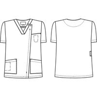 ナガイレーベン 男女兼用スクラブ ブルー L MFS-5852 1枚　スクラブ