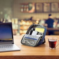 サンワサプライ テレワーク卓上スタンドケース Sサイズ ブルー 機器収納バッグ オーガナイザー IN-TWAC1BL（直送品）