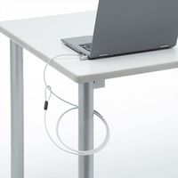 サンワサプライ nanoスロット対応セキュリティワイヤー・シリンダ錠 Nano Saver対応 SLE-38S 1個（直送品）