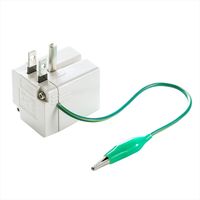 サンワサプライ 温度ヒューズ内蔵アダプタ ホワイト TAP-AD9W 1個