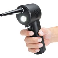 サンワサプライ 電動エアダスター 充電式 LEDライト付き CD-ADE1BK（直送品）