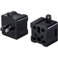 サンワサプライ 日本専用マルチタイプ電源変換アダプタ インバウンドユーザー向け ブラック TR-AD6BK 1個（直送品）