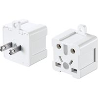 サンワサプライ 日本専用マルチタイプ電源変換アダプタ インバウンドユーザー向け ホワイト TR-AD6W 1個