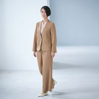 カーシーカシマ ワイドパンツ ネイビー 13号 ESL777-2_13 1着