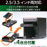 エレコム USB3.1(Gen2)対応4bayHDDケース/ブラック LGB-4BNHUC 1個