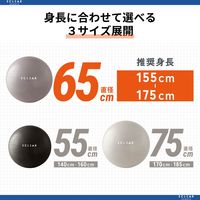 エレコム バランスボール/65cm/グレー HCF-BB65GY 1個（直送品）