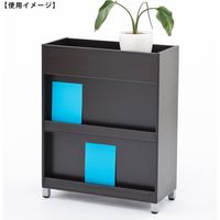 【車上渡し】アール・エフ・ヤマカワ プランターシェルフ 幅801×奥行350×高さ1009mm ダーク RFPLS-DW 1台（直送品）