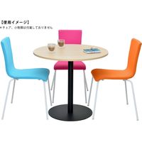 【車上渡し】アール・エフ・ヤマカワ リフレッシュテーブルIII 脚ブラック 直径800×高さ700mm ナチュラル 1台（直送品）