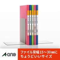 エーワン（A-one）ラベルシール ファイル背面用 マット紙  プリンタ兼用 封筒 シール ステッカー A4 13面 100シート 徳用 31428