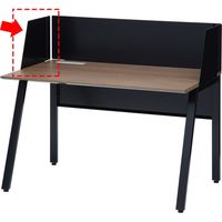 オカムラ VILLAGE VD-Aデスク 専用 サイドパネル 左用 幅430×高さ326mm ブラック 8VASLP Z25 1台（取寄品）