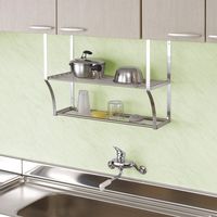 田窪工業所 水切棚 水切りネット付パイプ棚 ネジ止めタイプ 幅600×奥行250×高さ450mm DN2-60 1台（直送品）